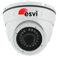 EVC-DN-F20-A  купольная уличная IP видеокамера, 2.0Мп, f=3.6мм аудио вх