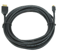 Кабель HDMI - microHDMI <3.0м> (v1.3, 19M/19M, черный, позол.разъемы, экран, CC-HDMID-10)