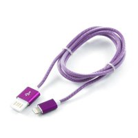 Кабель USB 2.0  AM- micro BM 5Р,Cablexpert армированная оплетка, 1,0 м фиолет